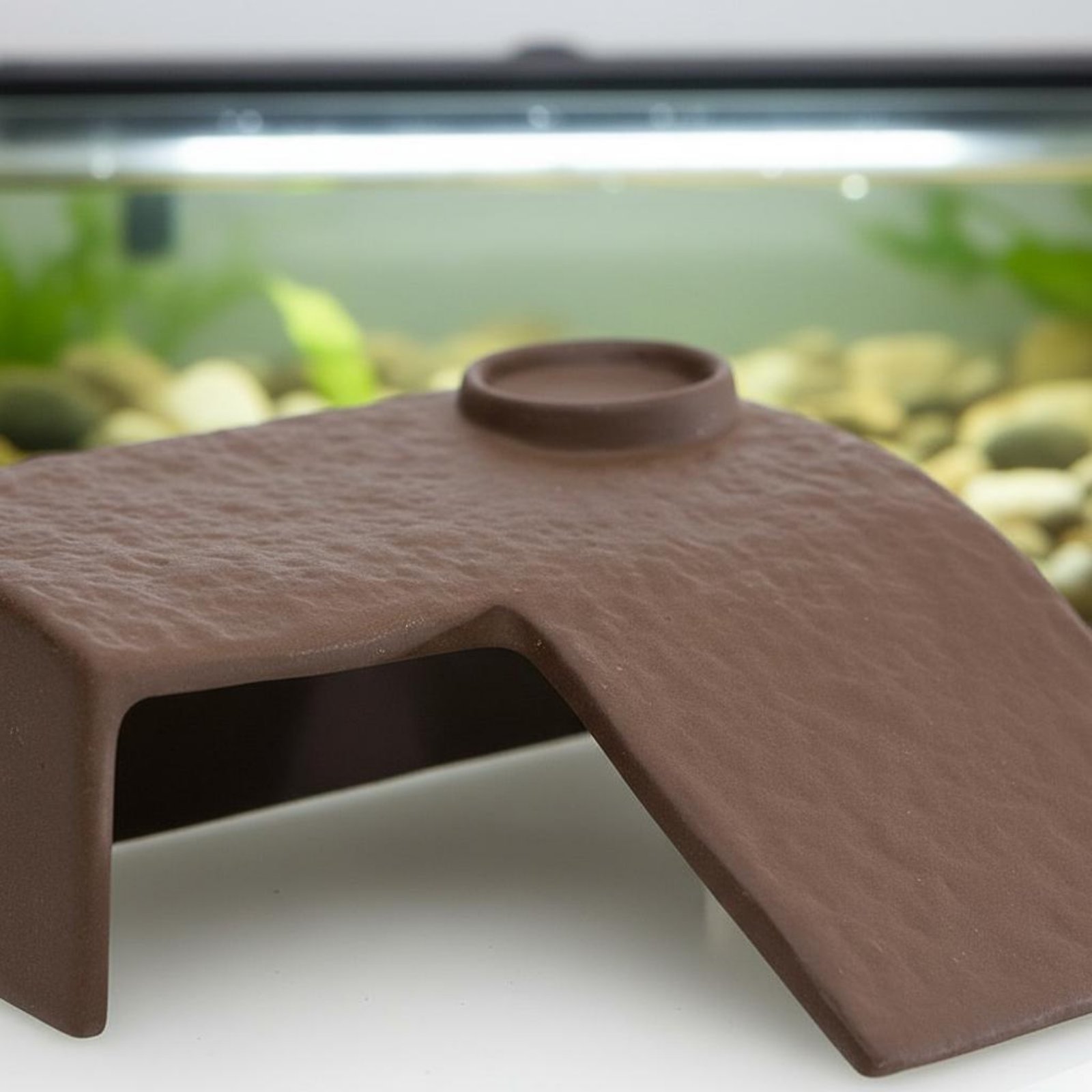 2 Pieces Turtle Basking Dock E - Hide Cave Ceramic 리뷰 및 가격