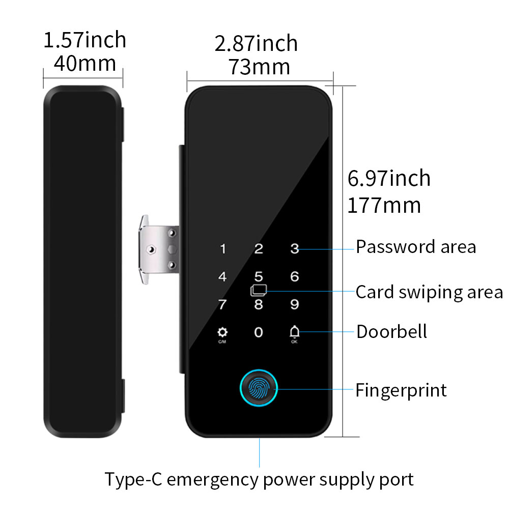 B16 Tuya APP Bluetooth Glass D - Glass Door Hinge 리뷰 및 가격