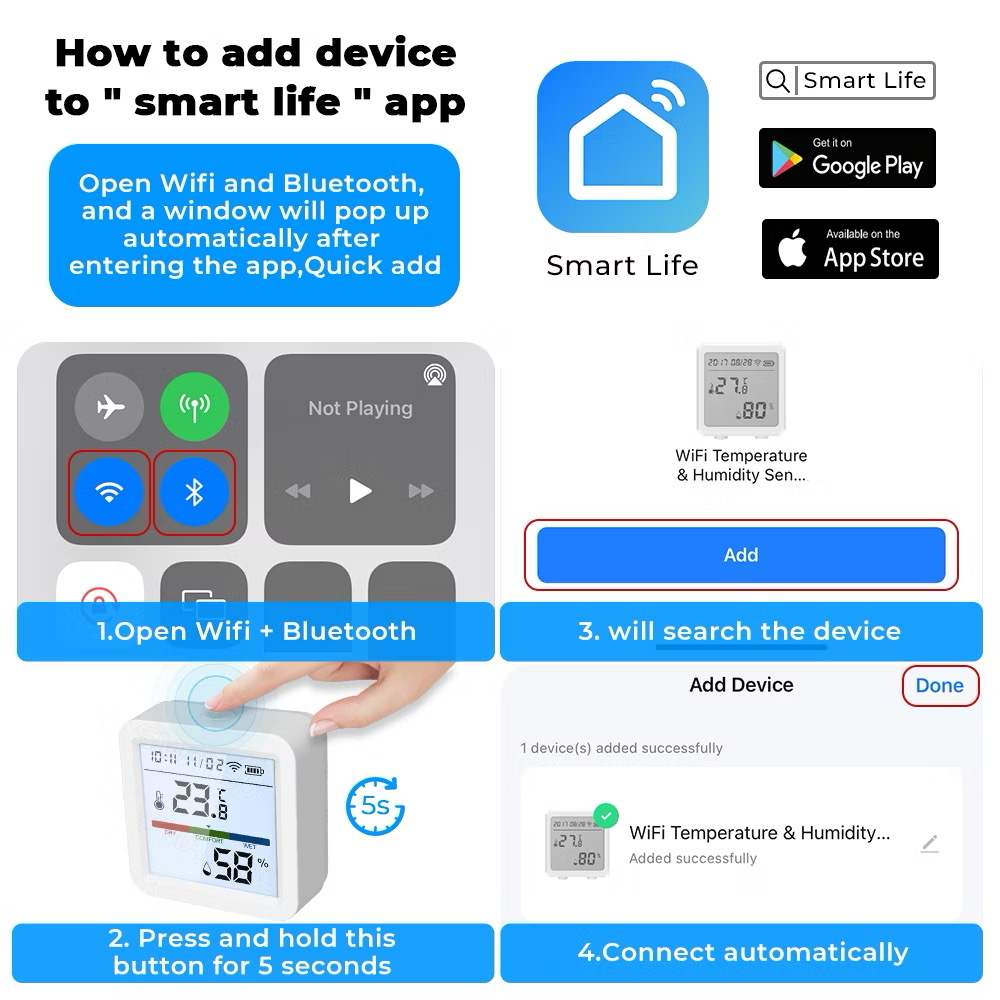 Tuya WiFi Temperature Humidity - Digital Hygrometer Probe 리뷰 및 가격