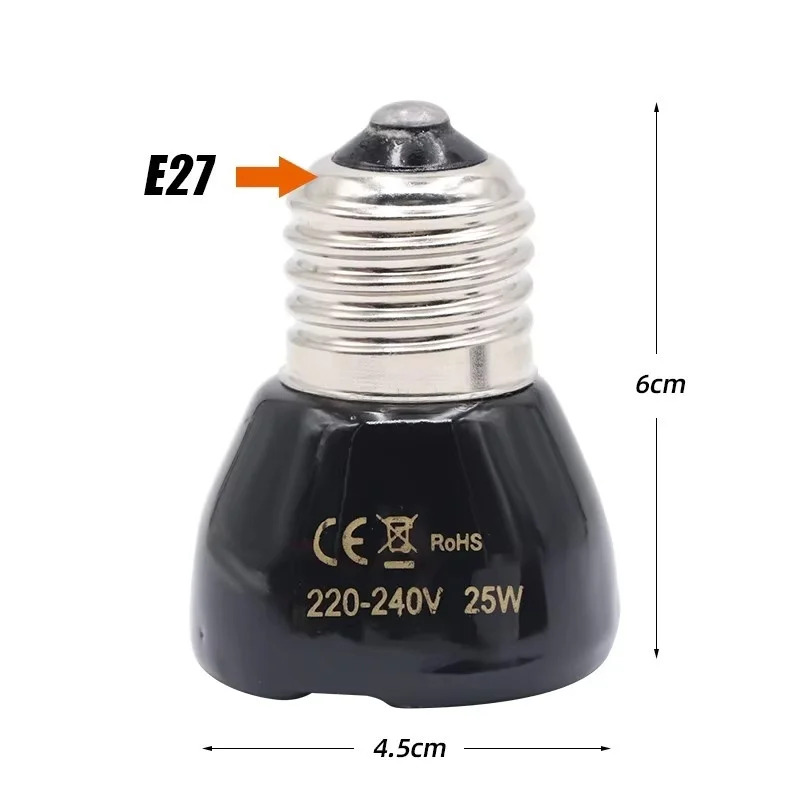 25/50/75/100W E27 Black Infrar - Ceramic Heat Emitter 리뷰 및 가격