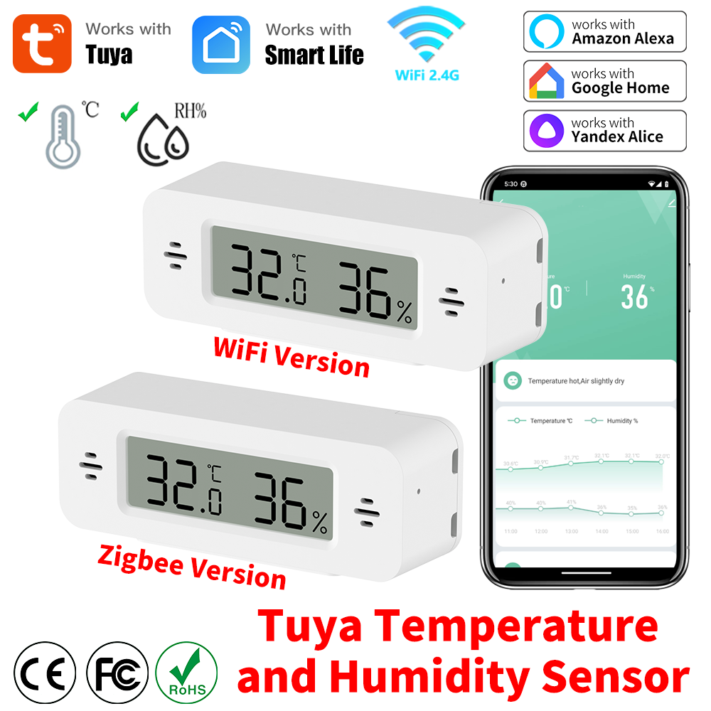 Tuya WiFi/Zigbee Temperature H - Digital Hygrometer Probe 리뷰 및 가격