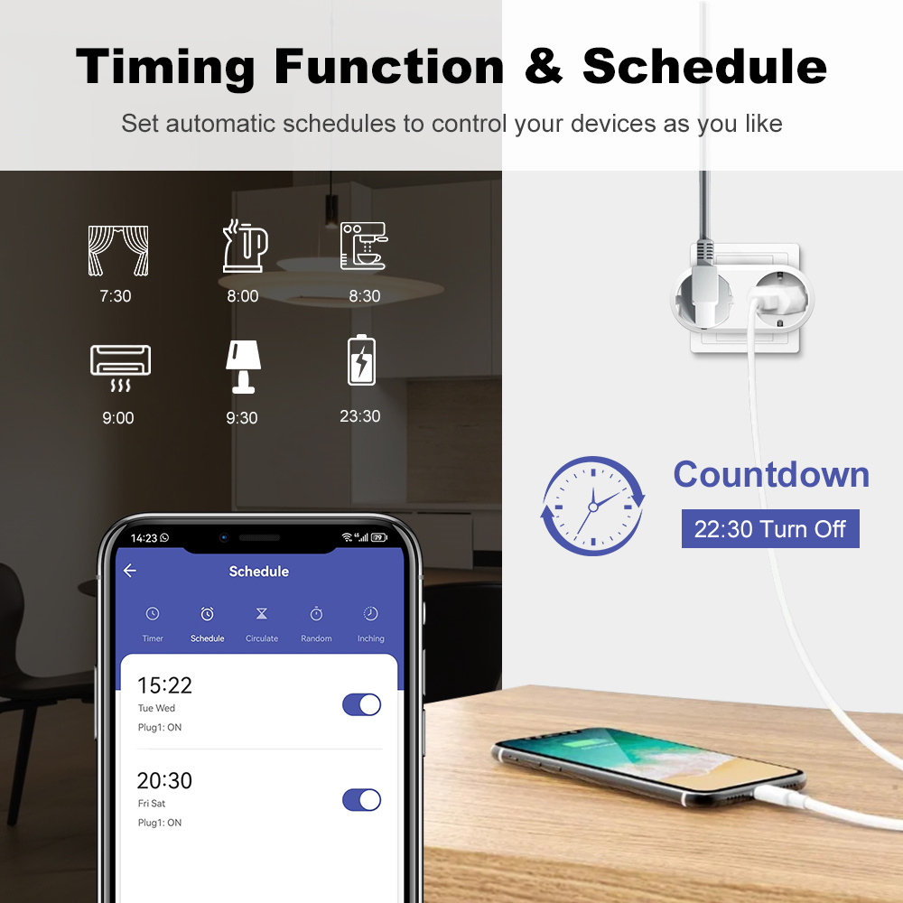 WiFi Smart Plug Dual Outlet 16 - Timer Dual Outlet 리뷰 및 가격
