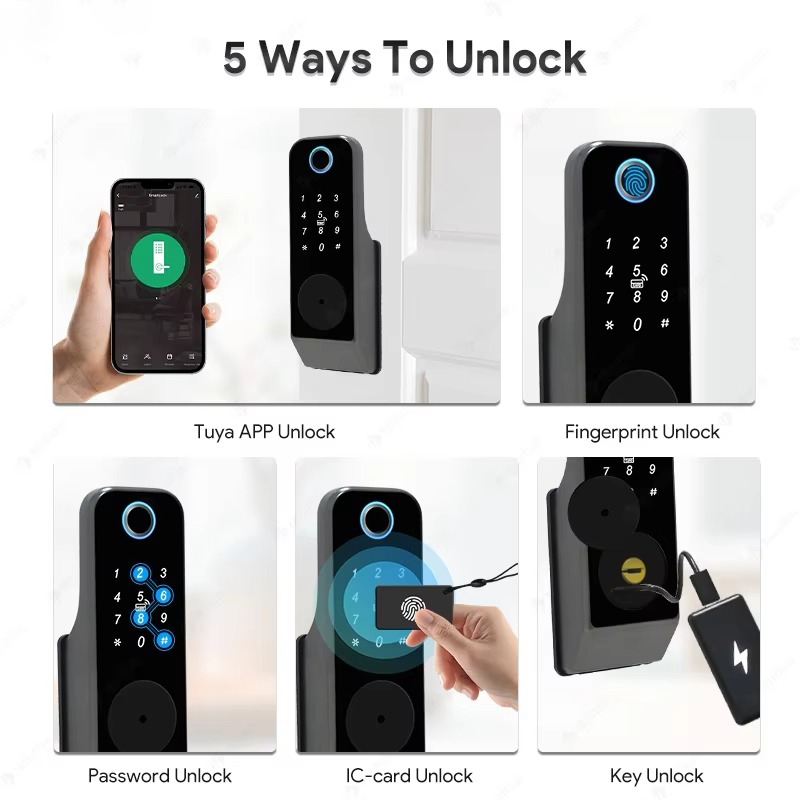 Waterproof Fingerprint Lock Tu - Glass Door Hinge 리뷰 및 가격