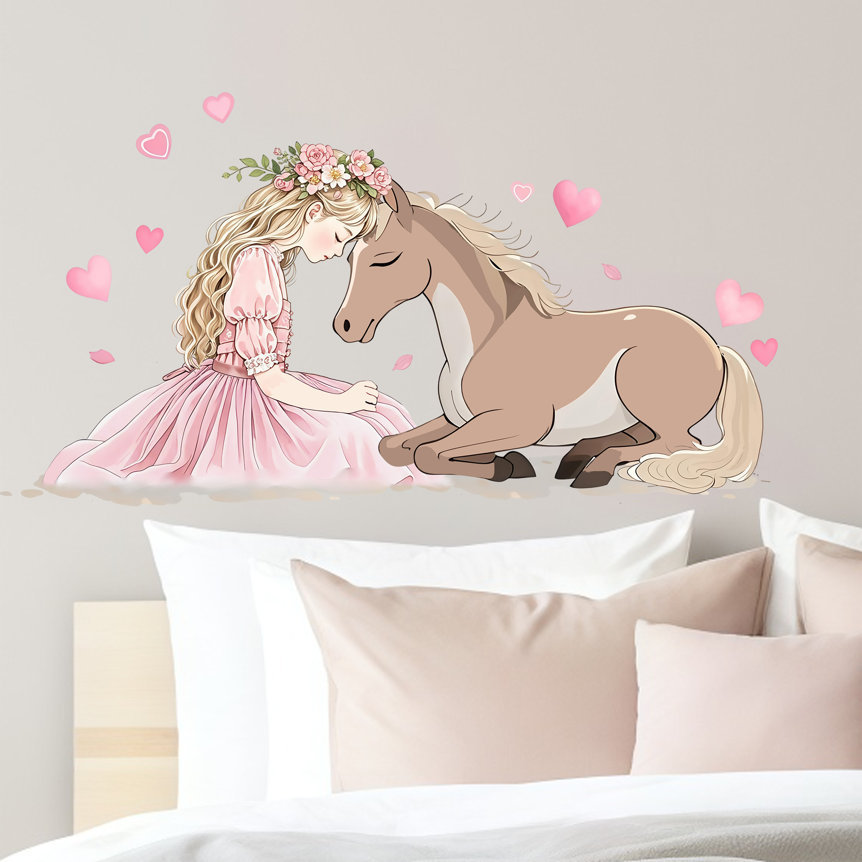 Romantic Horse Wall Stickers S - Pvc Panel Background 리뷰 및 가격