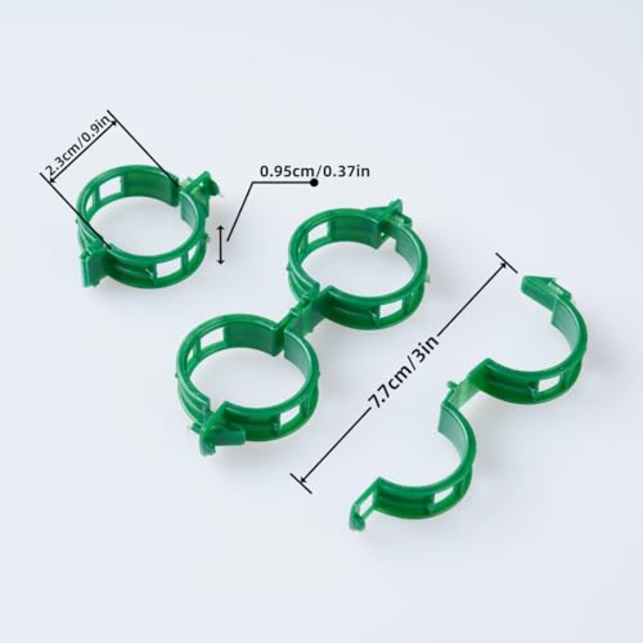100 Pcs Plant Support Clips Pl - Vine Climbing Plastic 리뷰 및 가격