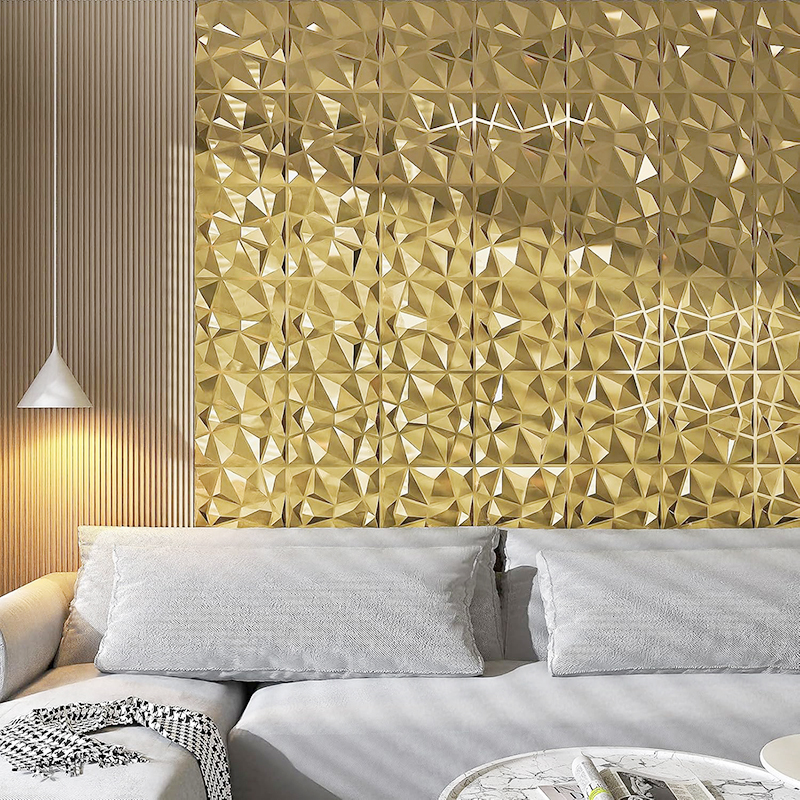 12pcs 50x50cm Champagne gold c - Pvc Panel Background 리뷰 및 가격