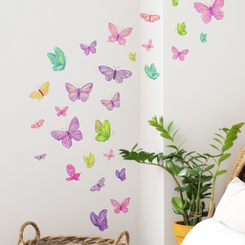 Romantic butterfly Wall Sticke - Pvc Panel Background 리뷰 및 가격