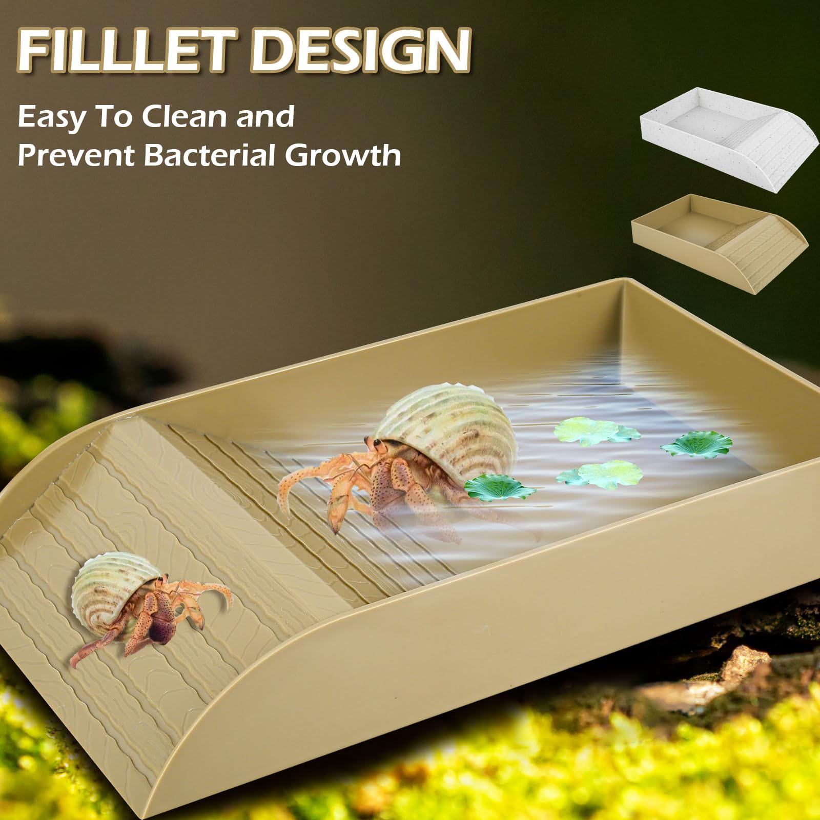 Anti Slip Tortoise Bath Dish T - Water Dish Reptile 리뷰 및 가격