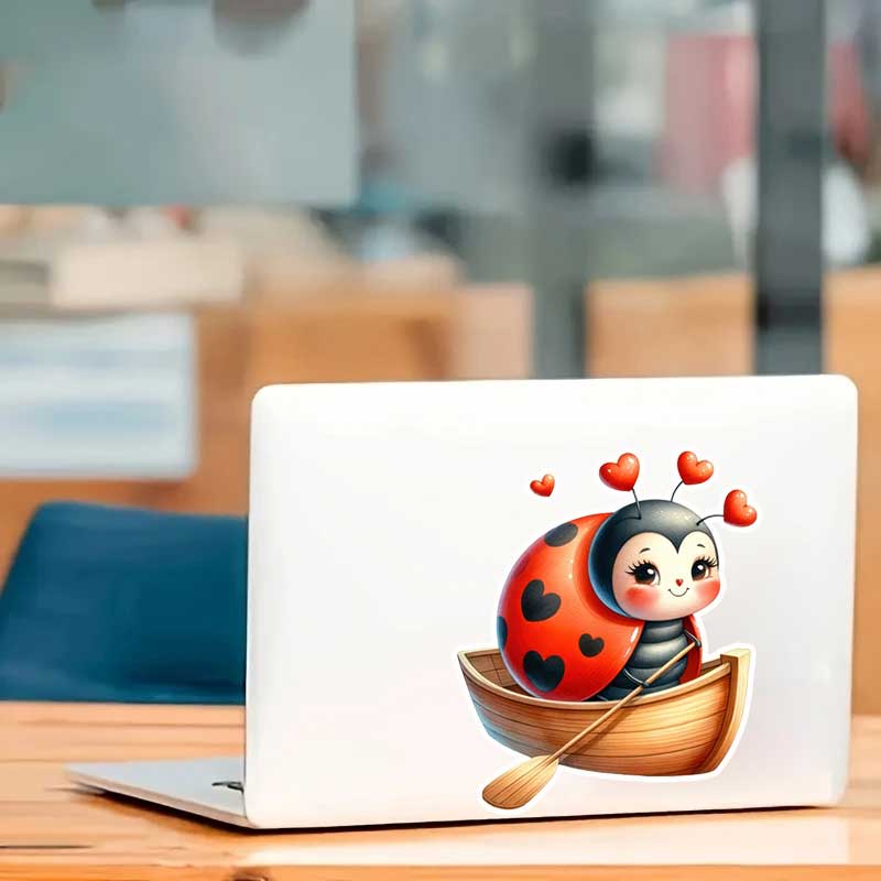 Cute Ladybug Wall Stickers Liv - Pvc Panel Background 리뷰 및 가격