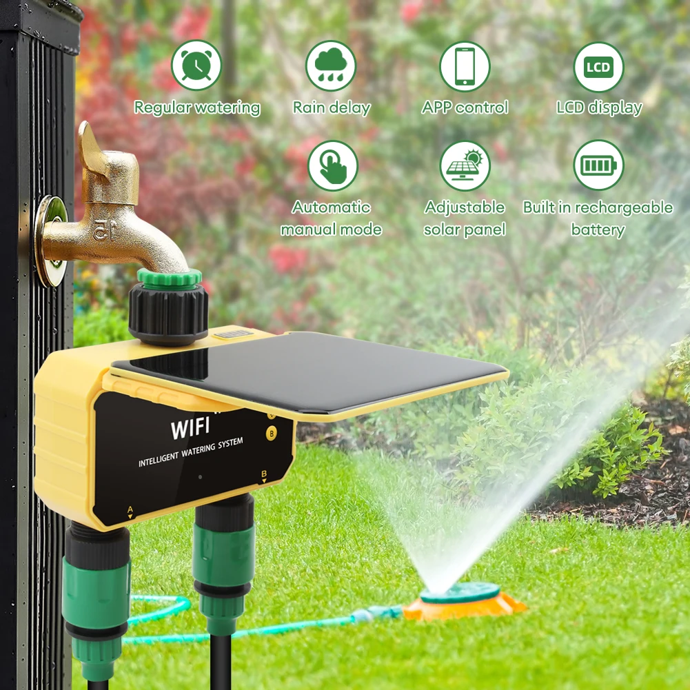 WiFi Solar Timer Dual Water Va - Timer Dual Outlet 리뷰 및 가격