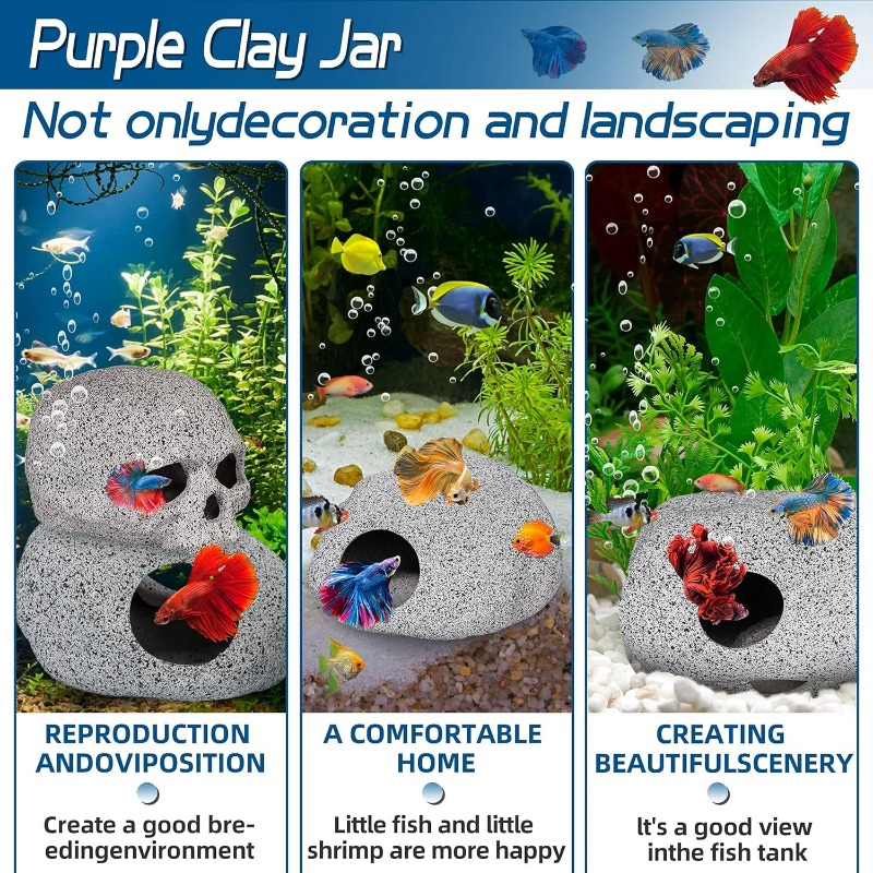 Aquarium Decorations Cave Fish - Hide Cave Ceramic 리뷰 및 가격