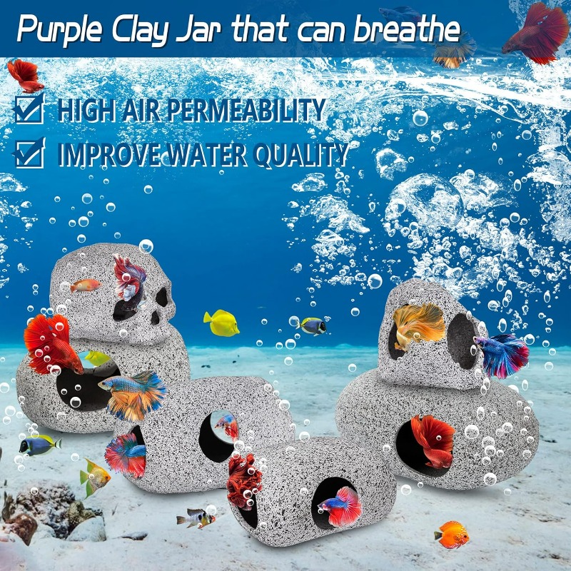 Aquarium Decorations Cave Fish - Hide Cave Ceramic 리뷰 및 가격