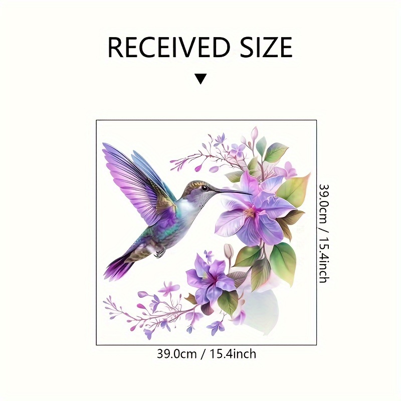 1 Purple Flower and Hummingbir - Pvc Panel Background 리뷰 및 가격