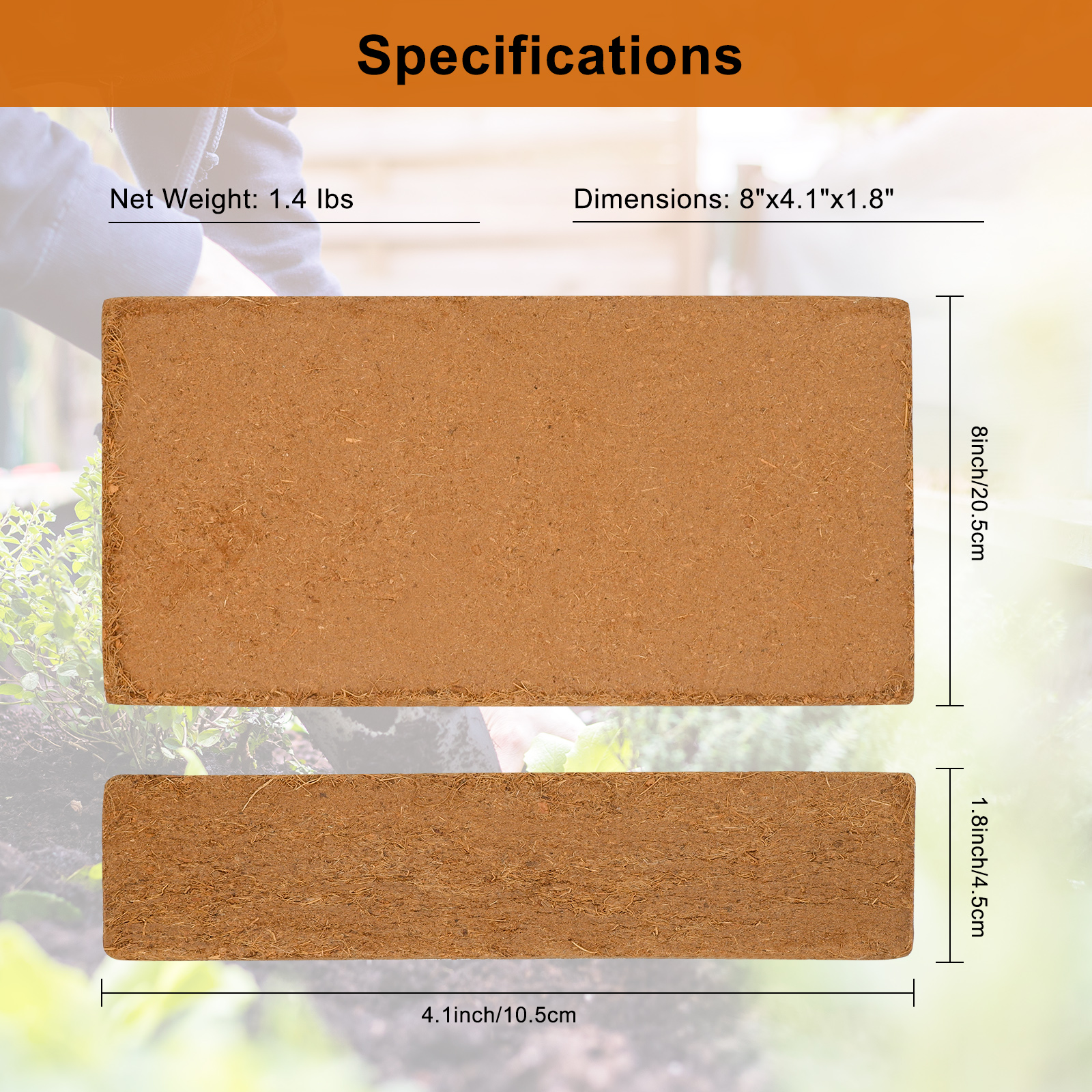 1 Pack Premium Coco Coir Brick - Substrate Coconut Fiber 리뷰 및 가격