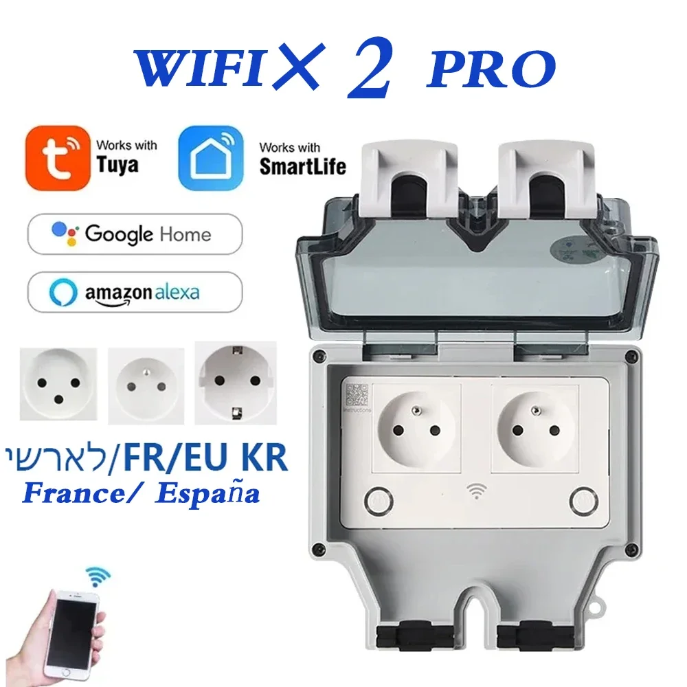 Tuya Waterproof Electrical Wal - Timer Dual Outlet 리뷰 및 가격