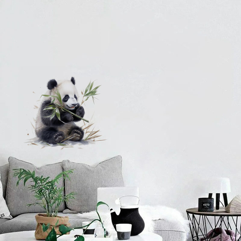 C76# Watercolor panda wall sti - Pvc Panel Background 리뷰 및 가격