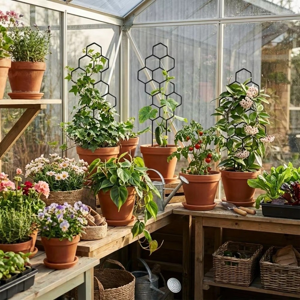 Honeycomb Design Plant Trellis - Vine Climbing Plastic 리뷰 및 가격