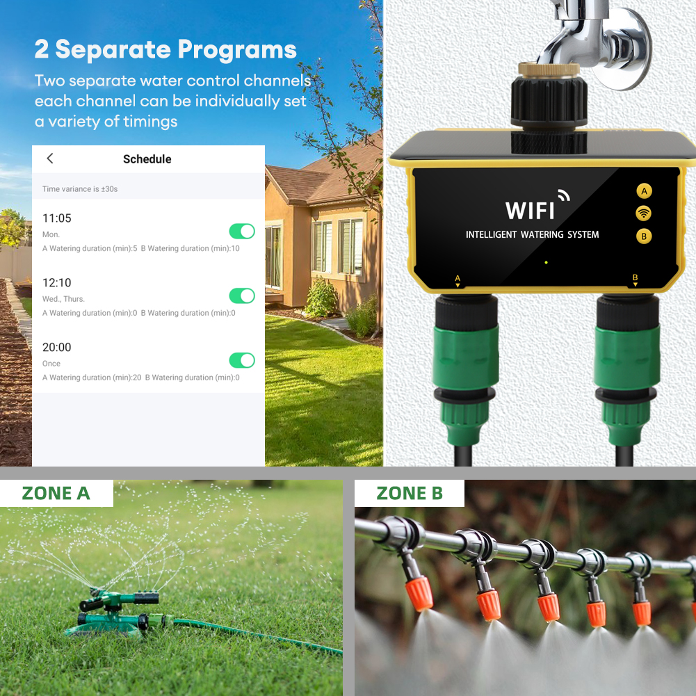WiFi Solar Timer Dual Water Va - Timer Dual Outlet 리뷰 및 가격